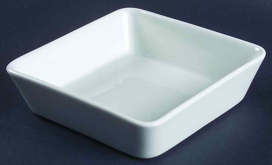 Teema White (IItala Stamp) 5" Square Dish by Iittala-1