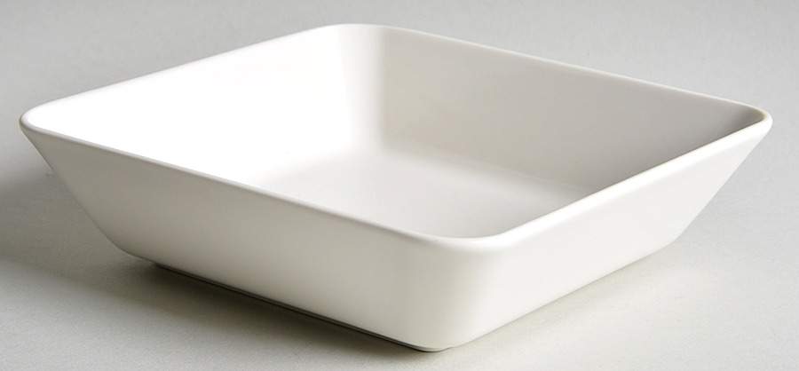 Teema White (IItala Stamp) Square Bread & Butter Plate by Iittala-1