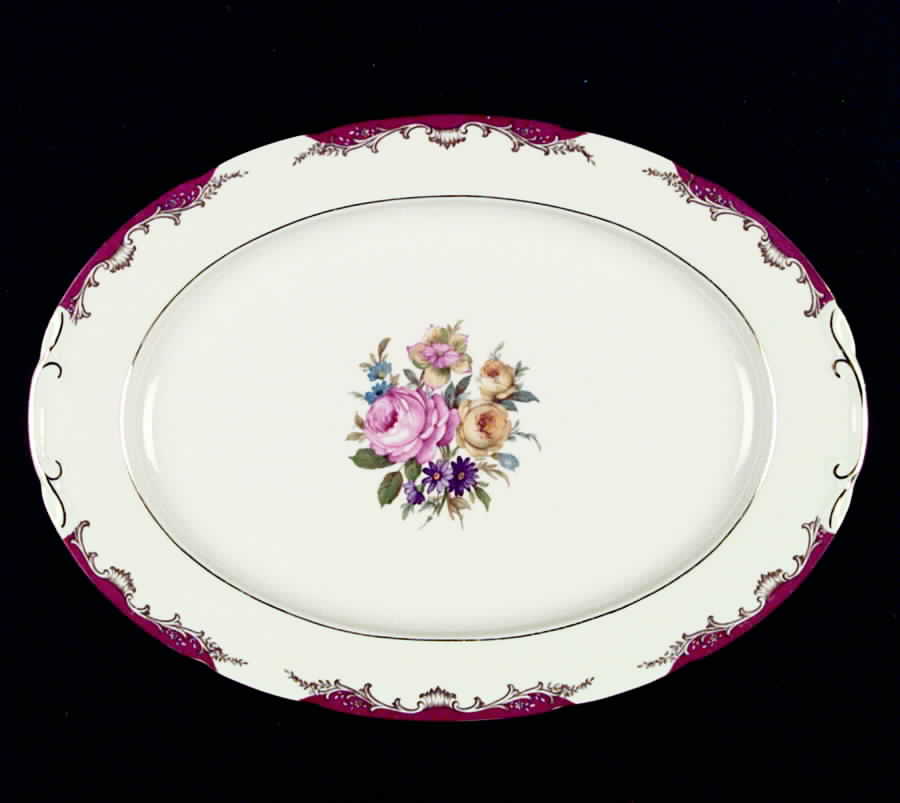 IMB2 12" Oval Serving Platter by Imperial Bohemian-1