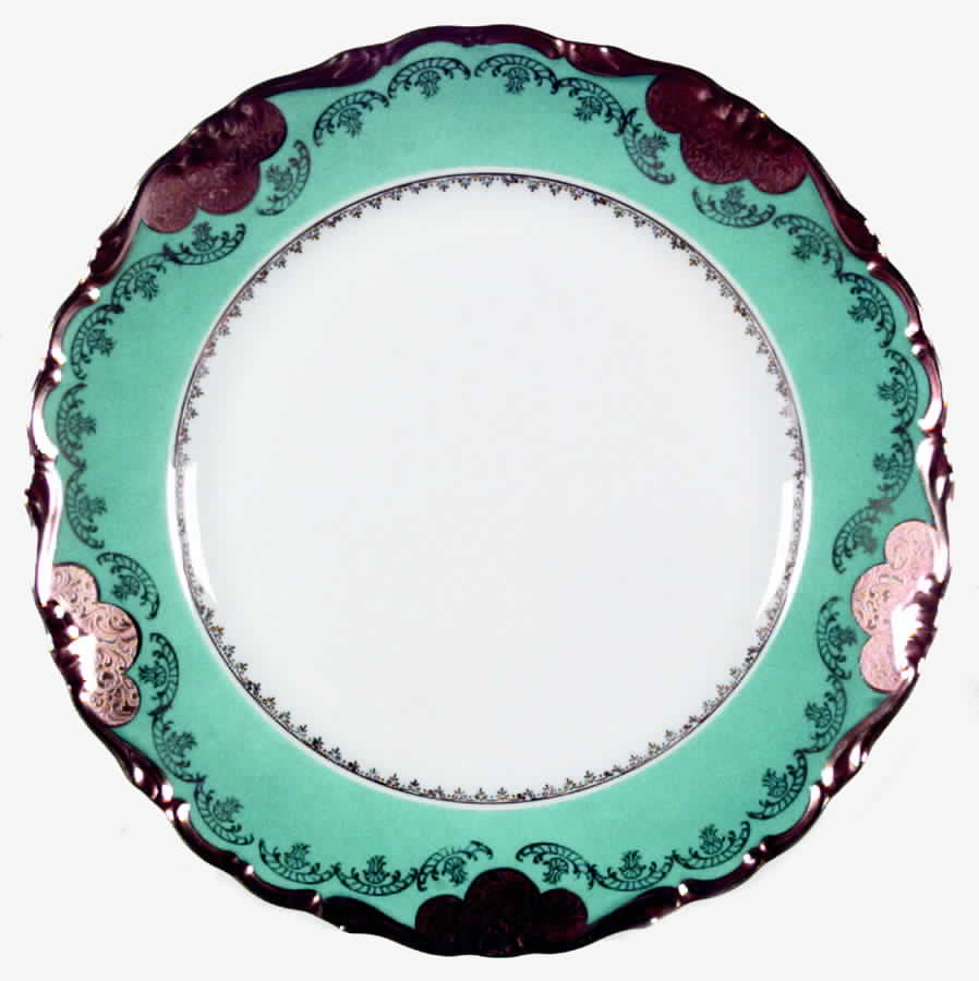 305 Teal Dinner Plate by Imperial (Bavaria)-1