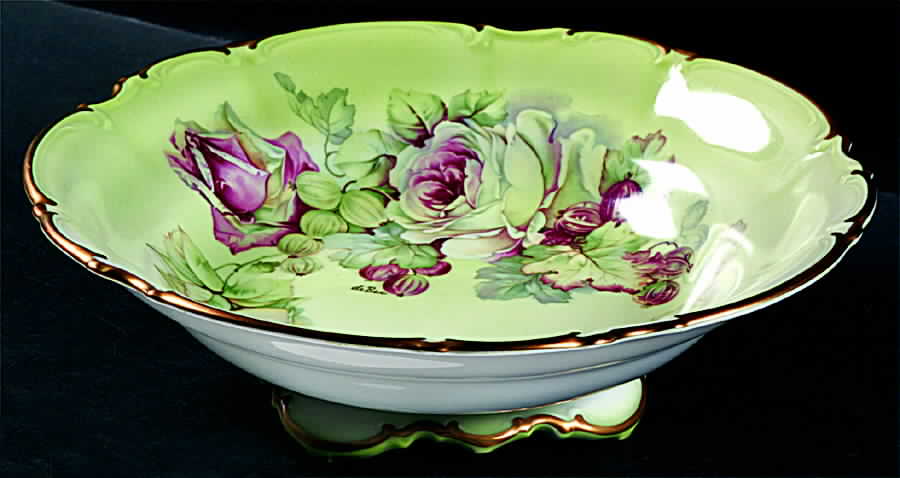Imperial Green 10" Round Vegetable Bowl by Parbus-1