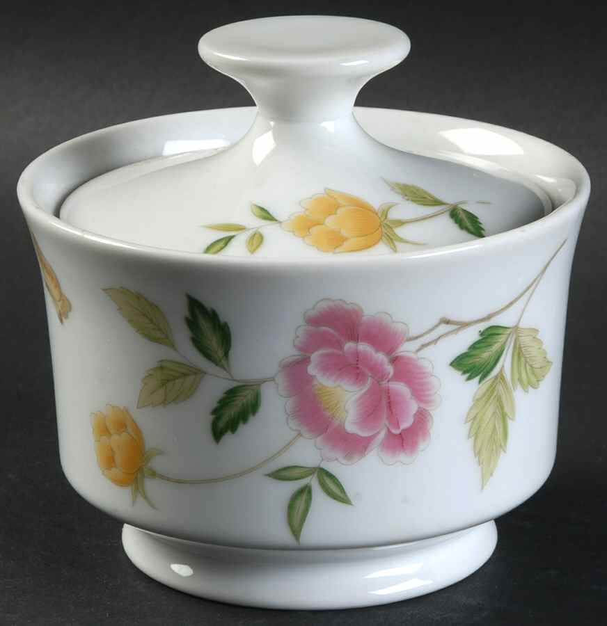 Columbine Sugar Bowl & Lid by Image Gallery-1