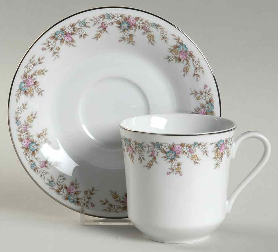 Kensington Flat Cup & Saucer Set by Imoco-1