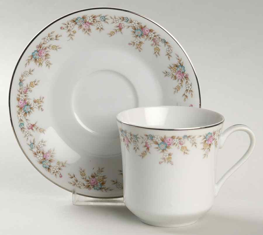 Kensington Flat Cup & Saucer Set by Imoco-1