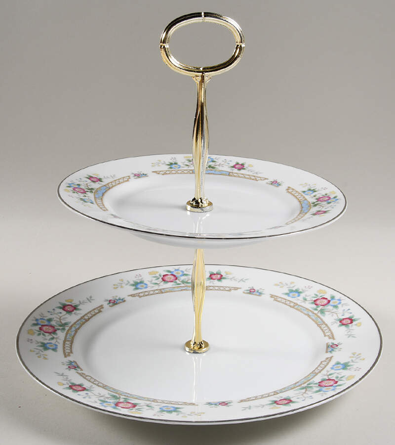 Stratford 6 5/8"-10"  2 Tiered Serving Tray (Dp, Sp) HC by Imoco-1