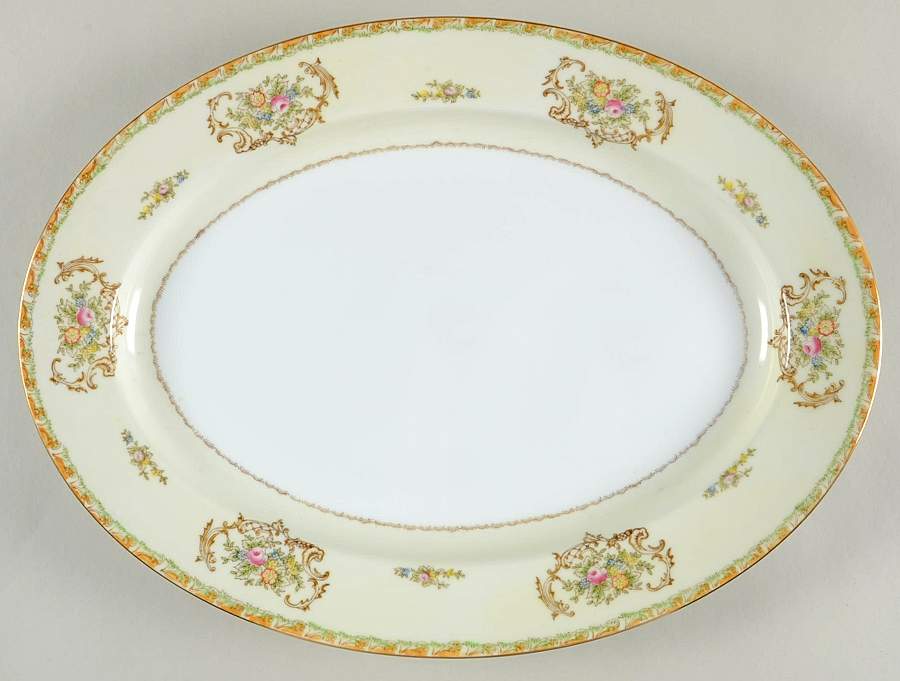 Corina 16" Oval Serving Platter by Imperial (Japan)-1