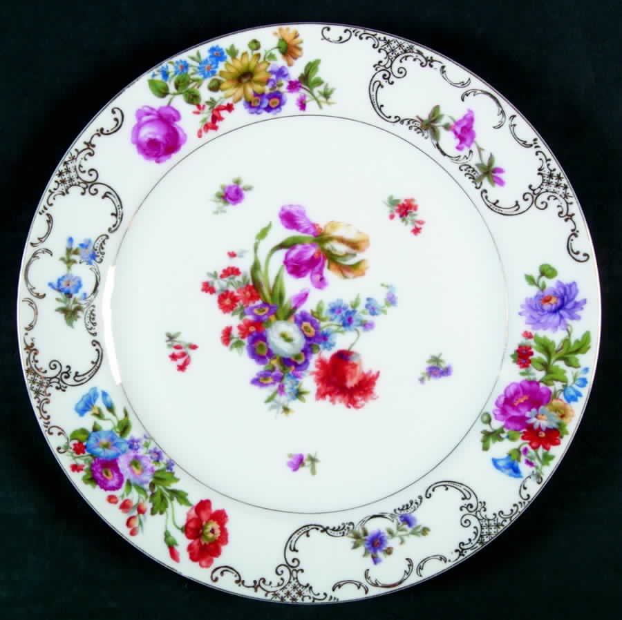 Dresdania Dinner Plate by Imperial (Japan)-1
