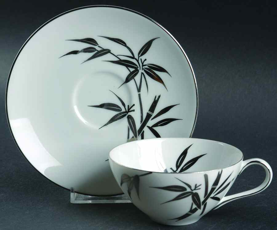 Eternally Yours Flat Cup & Saucer Set by Imperial (Japan)-1