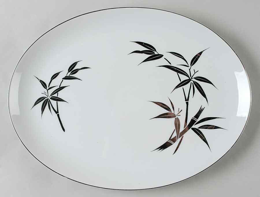 Eternally Yours 14" Oval Serving Platter by Imperial (Japan)-1