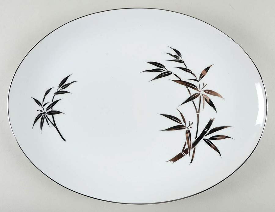 Eternally Yours 16" Oval Serving Platter by Imperial (Japan)-1
