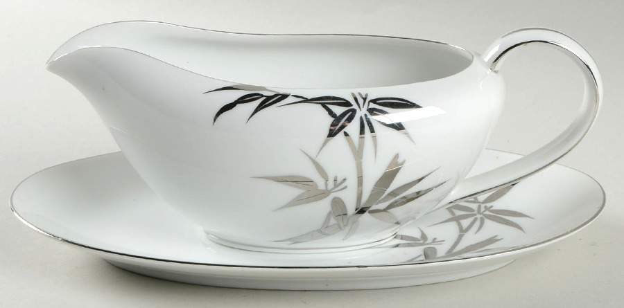 Eternally Yours Gravy Boat & Underplate/Relish by Imperial (Japan)-1