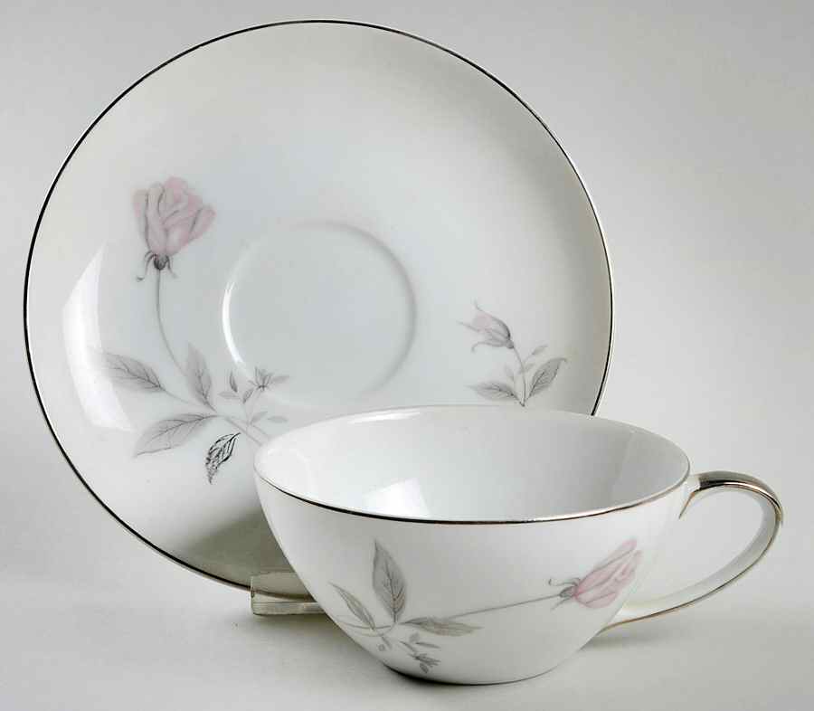 First Love Flat Cup & Saucer Set by Imperial (Japan)-1