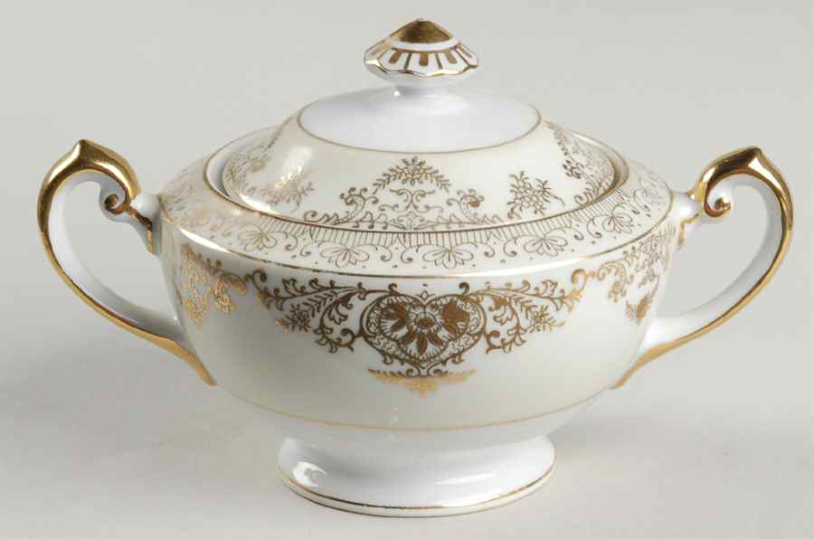 Groton Sugar Bowl & Lid by Imperial (Japan)-1