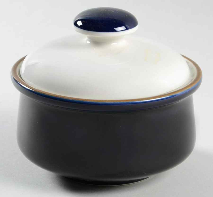 Imperial Blue Sugar Bowl & Lid by Imperial (Japan)-1