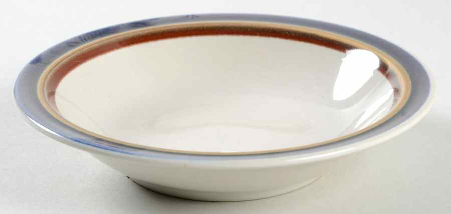 Imperial Blue Rim Fruit/Dessert (Sauce) Bowl by Imperial (Japan)-1