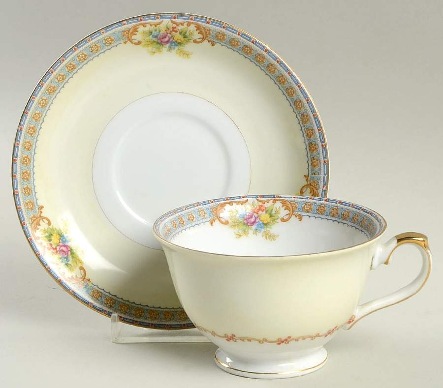 IMP1 Footed Cup & Saucer Set by Imperial (Japan)-1
