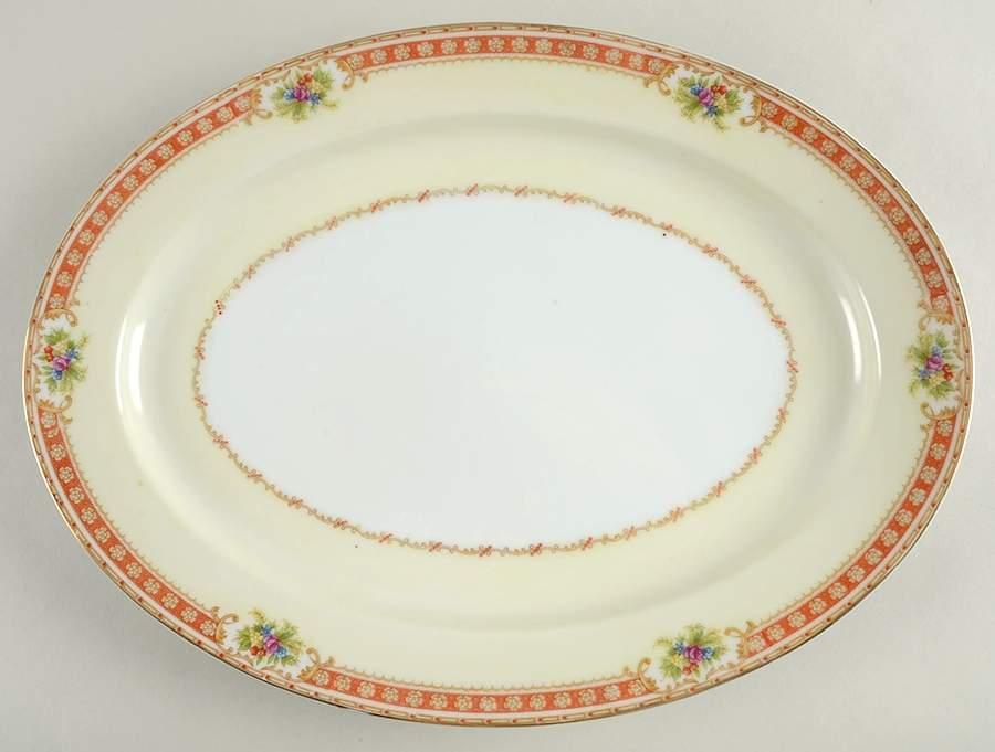 IMP12 16" Oval Serving Platter by Imperial (Japan)-1