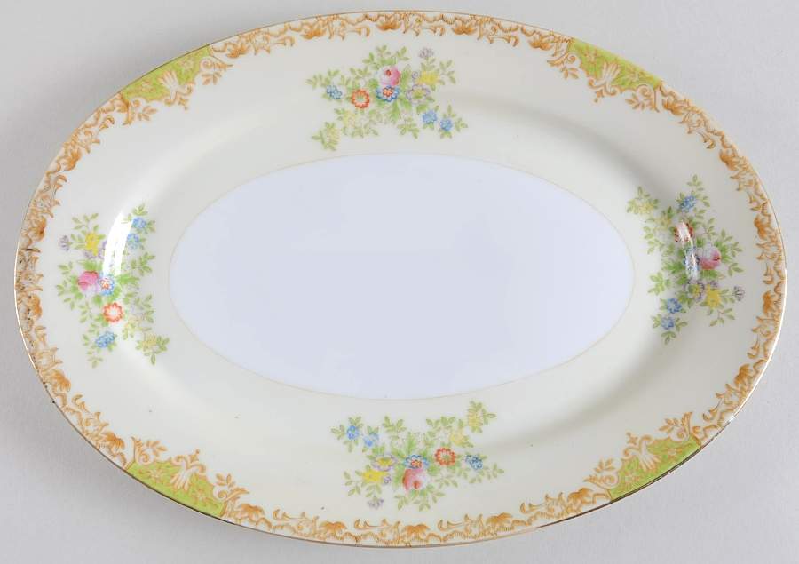 IMP26 11" Oval Serving Platter by Imperial (Japan)-1