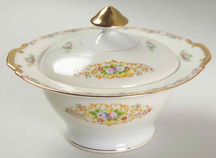 IMP3 Sugar Bowl & Lid by Imperial (Japan)-1