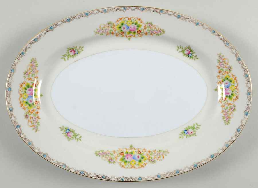 IMP3 11" Oval Serving Platter by Imperial (Japan)-1