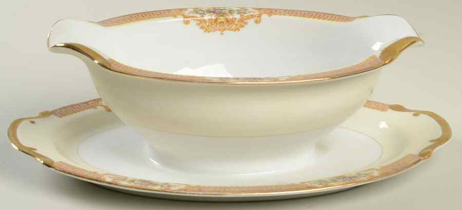 IMP5 Gravy Boat with Attached Underplate by Imperial (Japan)-1