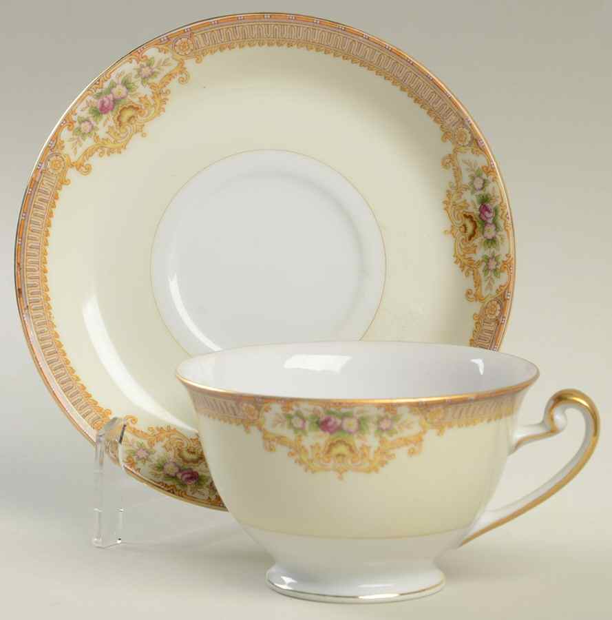 IMP5 Footed Cup & Saucer Set by Imperial (Japan)-1