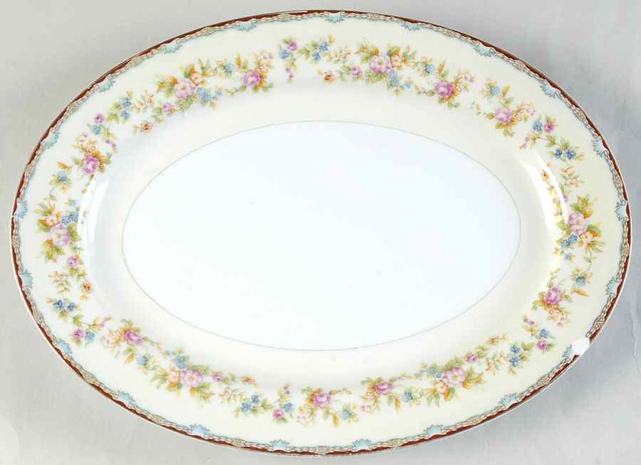 IMP6 11" Oval Serving Platter by Imperial (Japan)-1