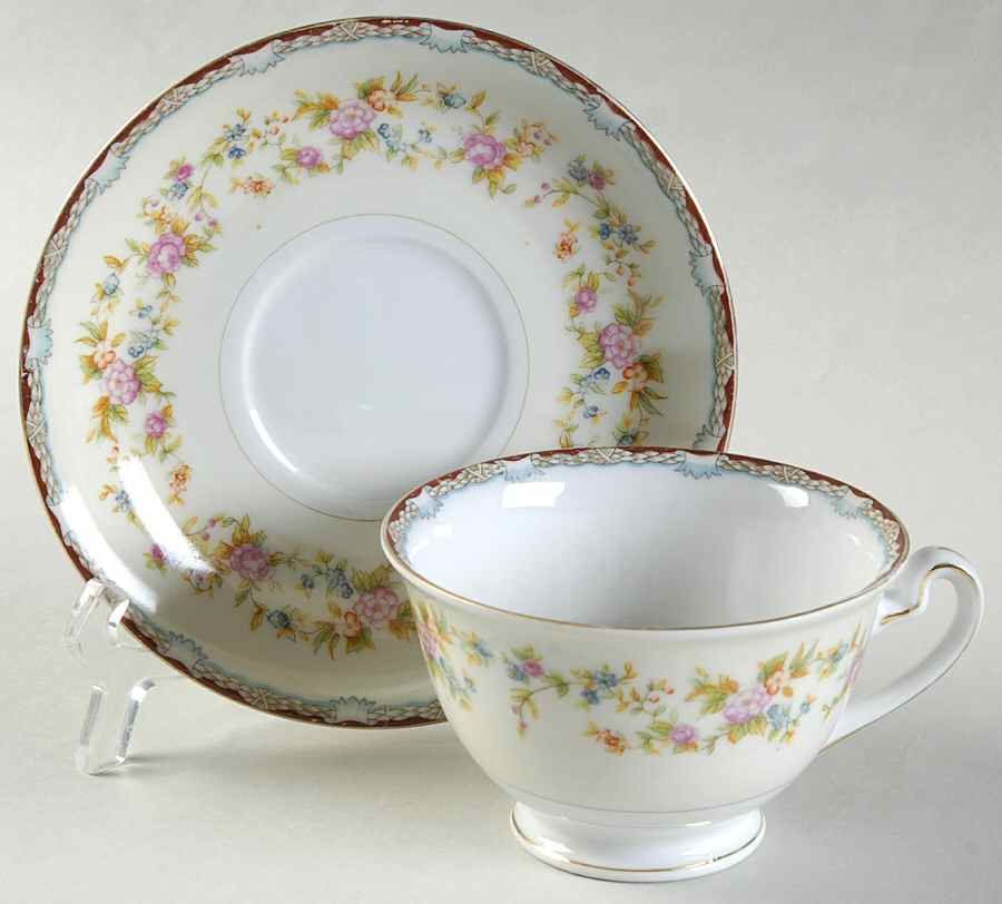 IMP6 Footed Cup & Saucer Set by Imperial (Japan)-1