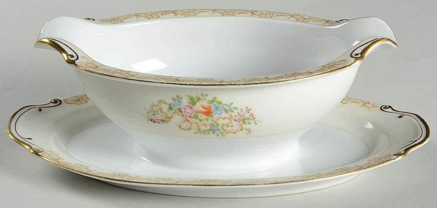 IMP7 Gravy Boat with Attached Underplate by Imperial (Japan)-1