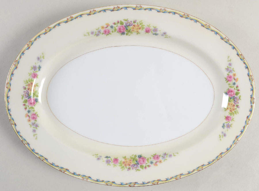 IMP8 12" Oval Serving Platter by Imperial (Japan)-1