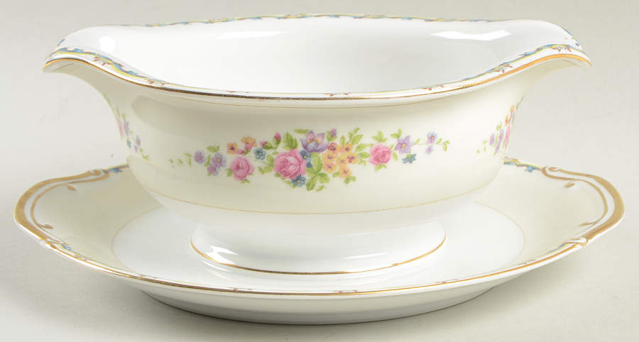 IMP8 Gravy Boat with Attached Underplate by Imperial (Japan)-1