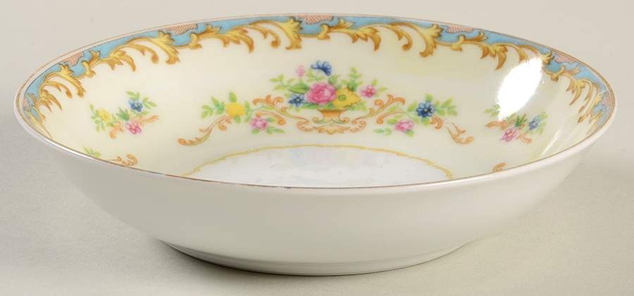 Jacqueline (Blue Edge) Fruit/Dessert (Sauce) Bowl by Imperial (Japan)-1