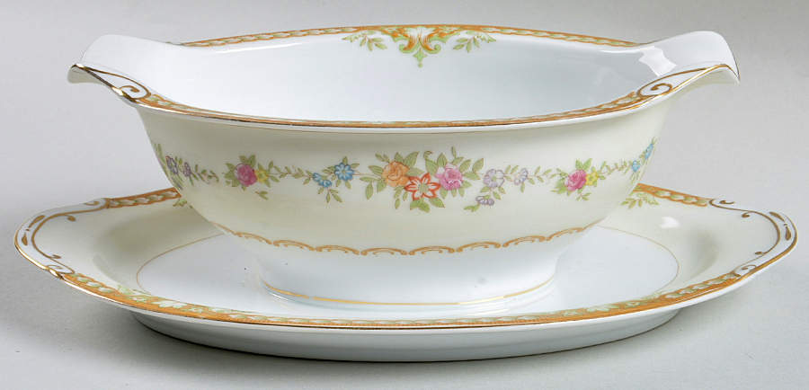 Kuiupo Gravy Boat with Attached Underplate by Imperial (Japan)-1