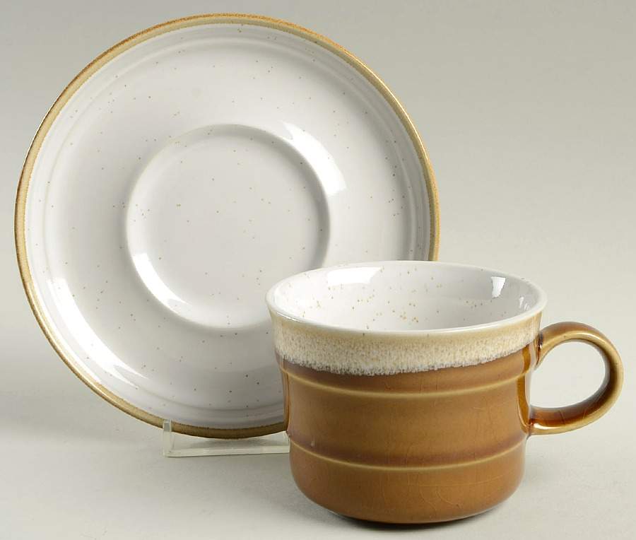 Mountain Song Flat Cup & Saucer Set by Imperial (Japan)-1