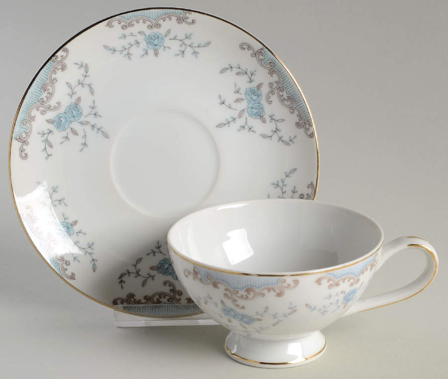 Seville Footed Cup & Saucer Set by Imperial (Japan)-1