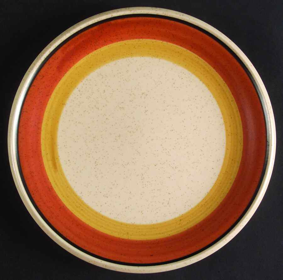 Tangerine Salad Plate by Imperial (Japan)-1