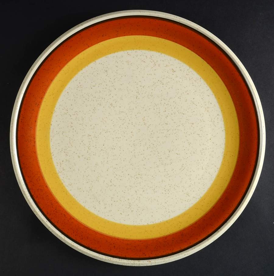 Tangerine 12" Chop Plate (Round Platter) by Imperial (Japan)-1