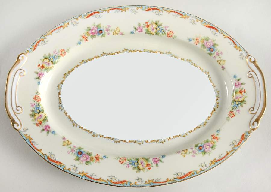 Valerie 12" Oval Serving Platter by Imperial (Japan)-1