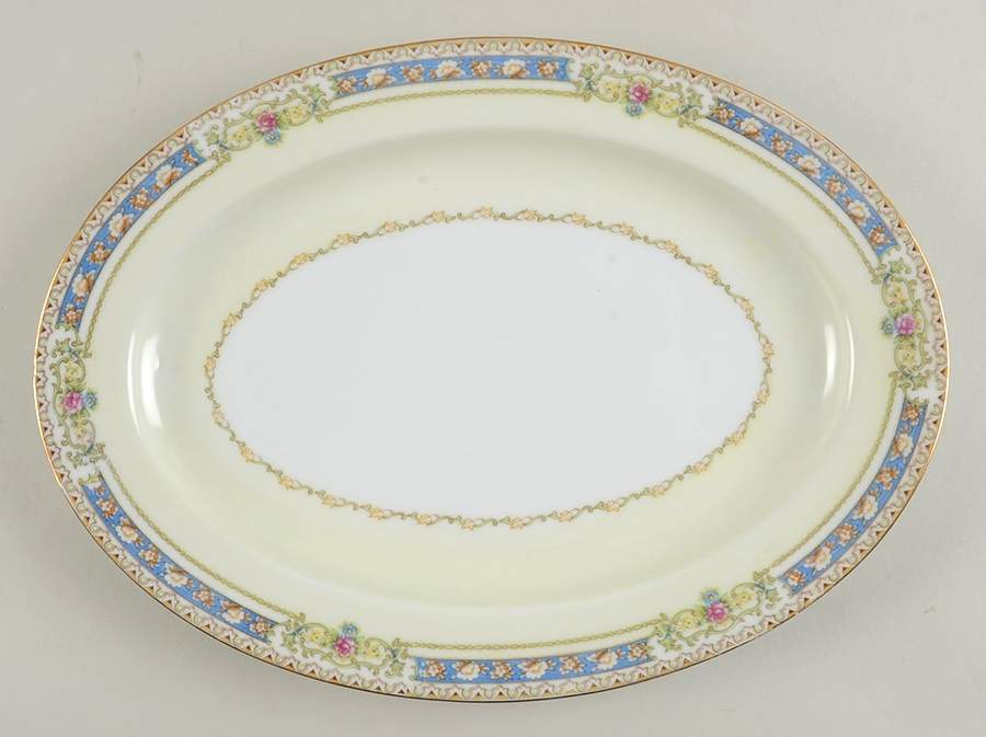 Victoria 14" Oval Serving Platter by Imperial (Japan)-1