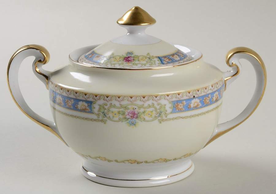 Victoria Sugar Bowl & Lid by Imperial (Japan)-1