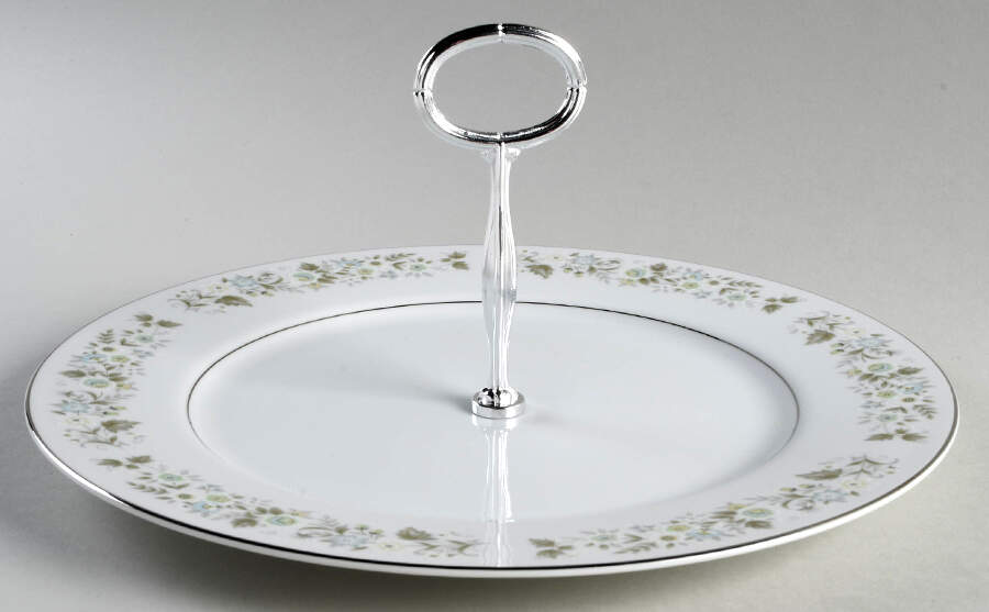Wild Flower Round Serving Plate with Handle (CH) HC by Imperial (Japan)-1