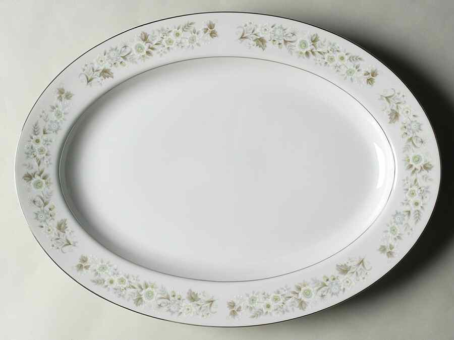 Wild Flower 14" Oval Serving Platter by Imperial (Japan)-1
