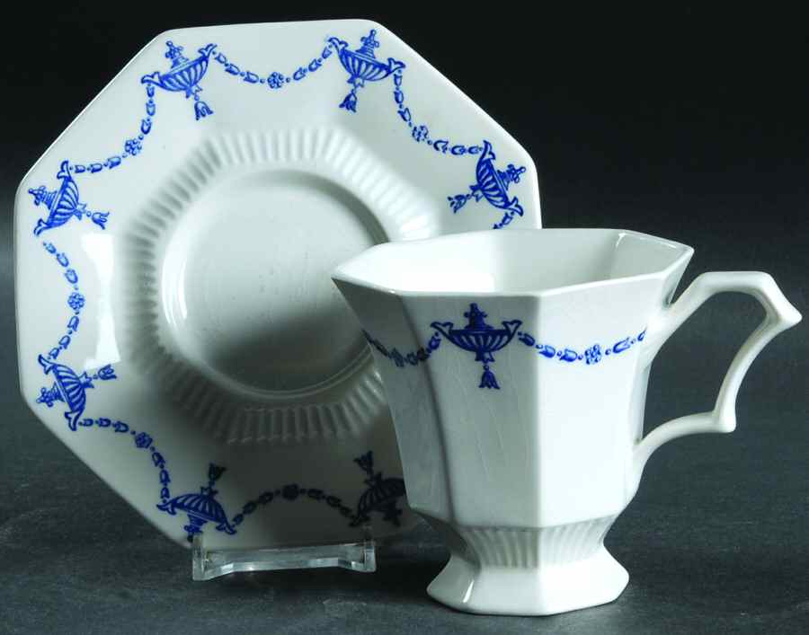 Ash Lawn Footed Cup & Saucer Set by Independence-1