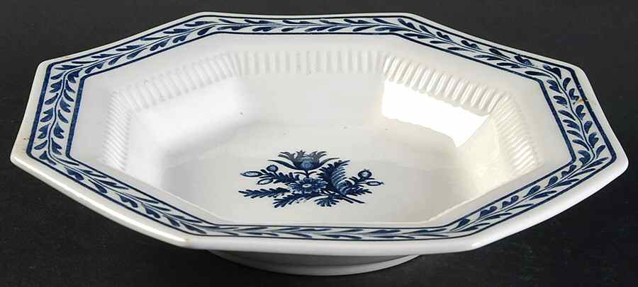 Blue Tulip Rim Soup Bowl by Independence-1