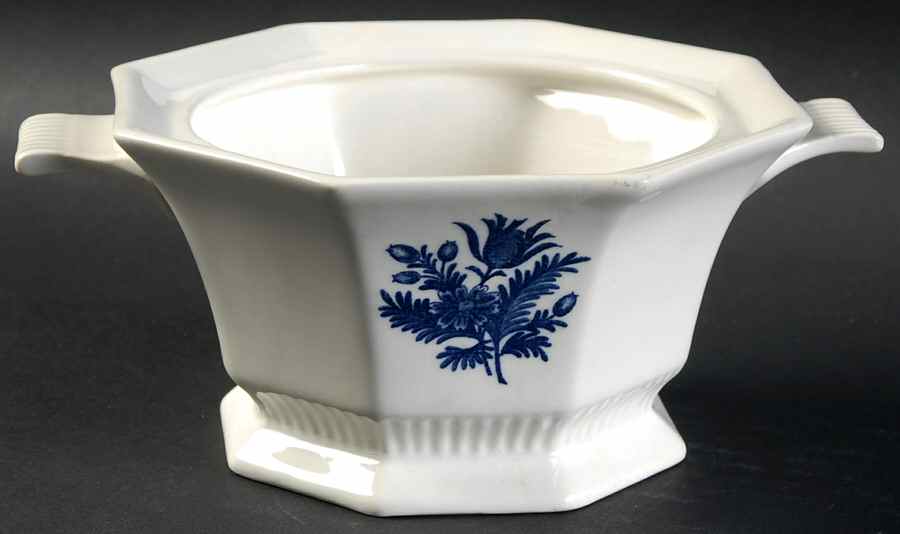 Blue Tulip Sauce Boat No Lid by Independence-1