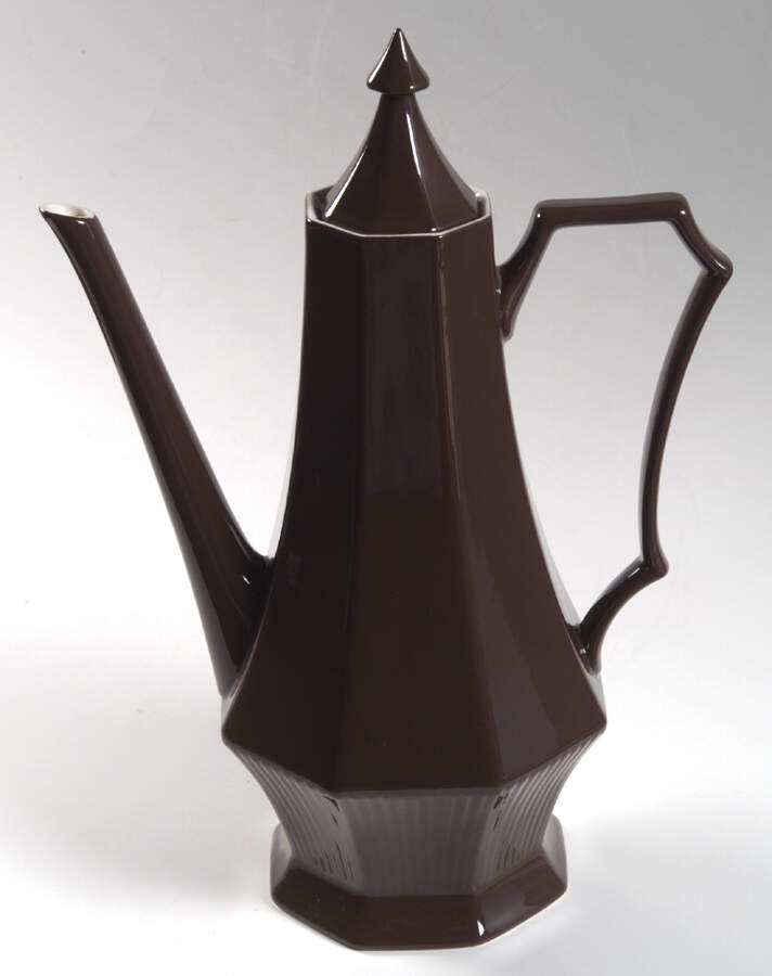 Cane Brown Coffee Pot & Lid by Independence-1