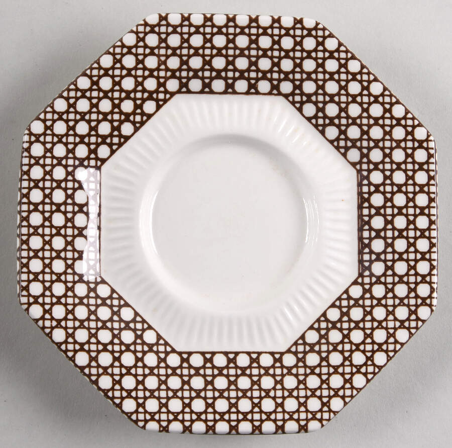 Cane Brown Saucer by Independence-1