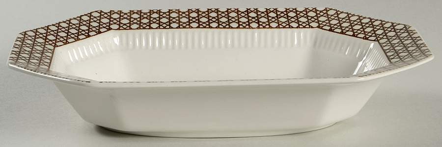 Cane Brown 9" Oval Vegetable Bowl by Independence-1