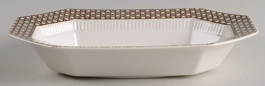 Cane Brown 10" Oval Vegetable Bowl by Independence-1