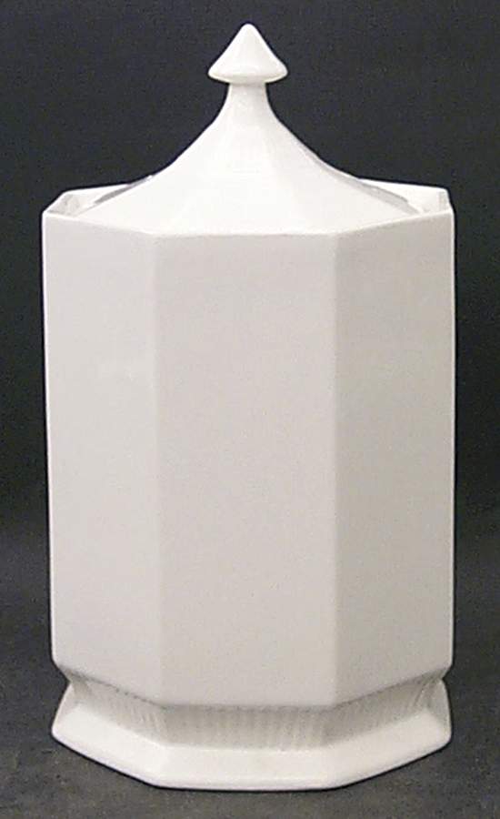Independence White Apothecary Jar & Lid by Independence-1